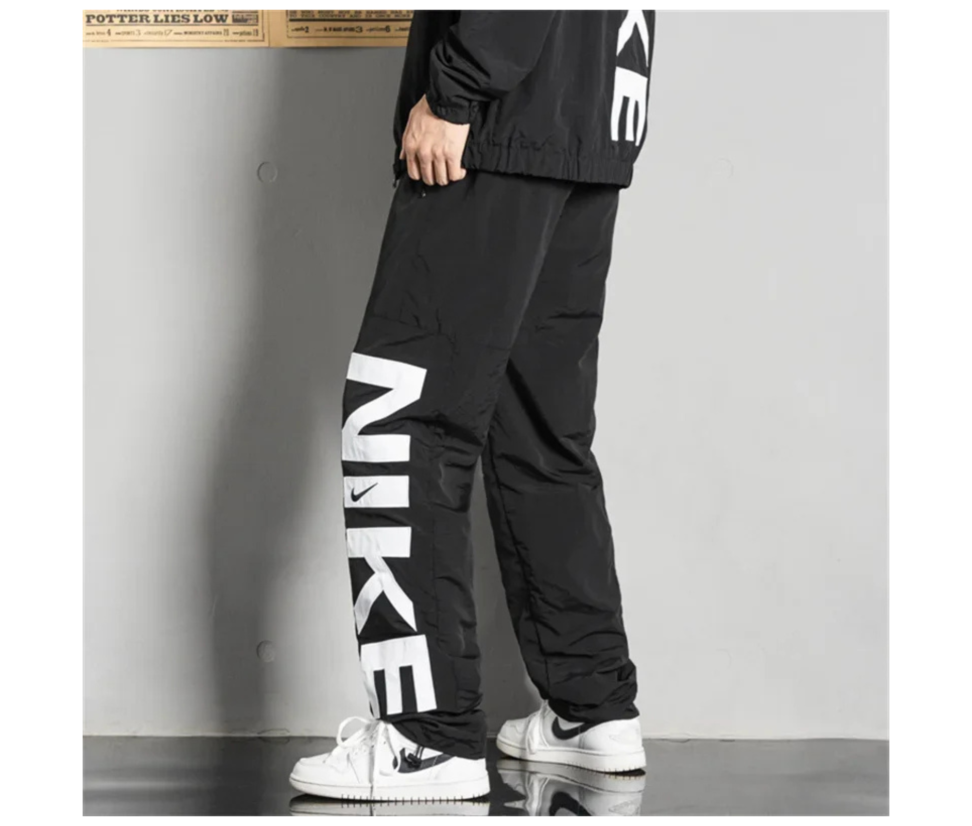 Nike Sweatpants Men and Women – Black & Grey Breathable Outdoor Joggers Omnibaya