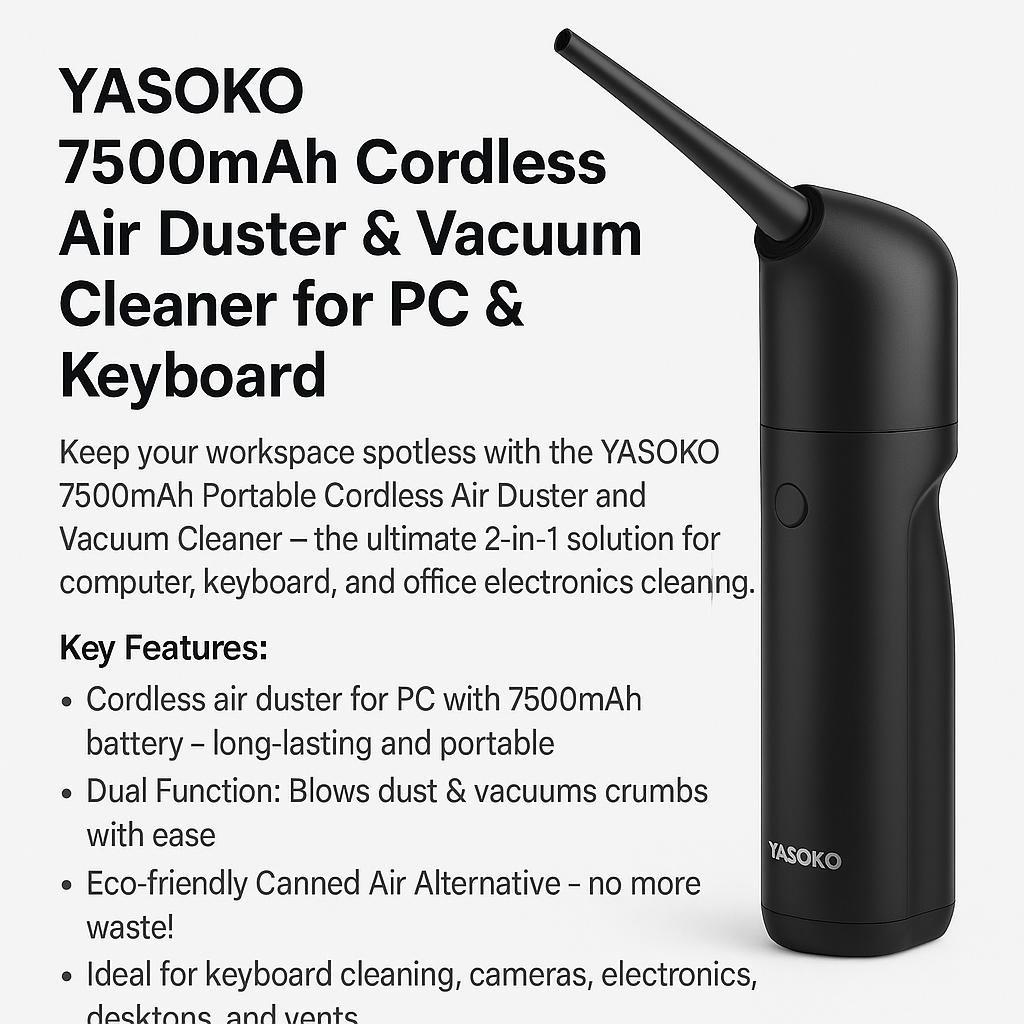 eco-friendly canned air alternative device