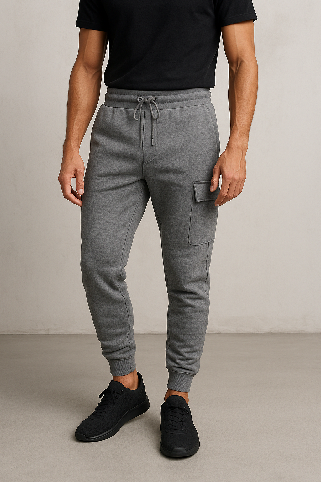 2025 Men’s Jogging Pants in Grey – Streetwear and Gym Style