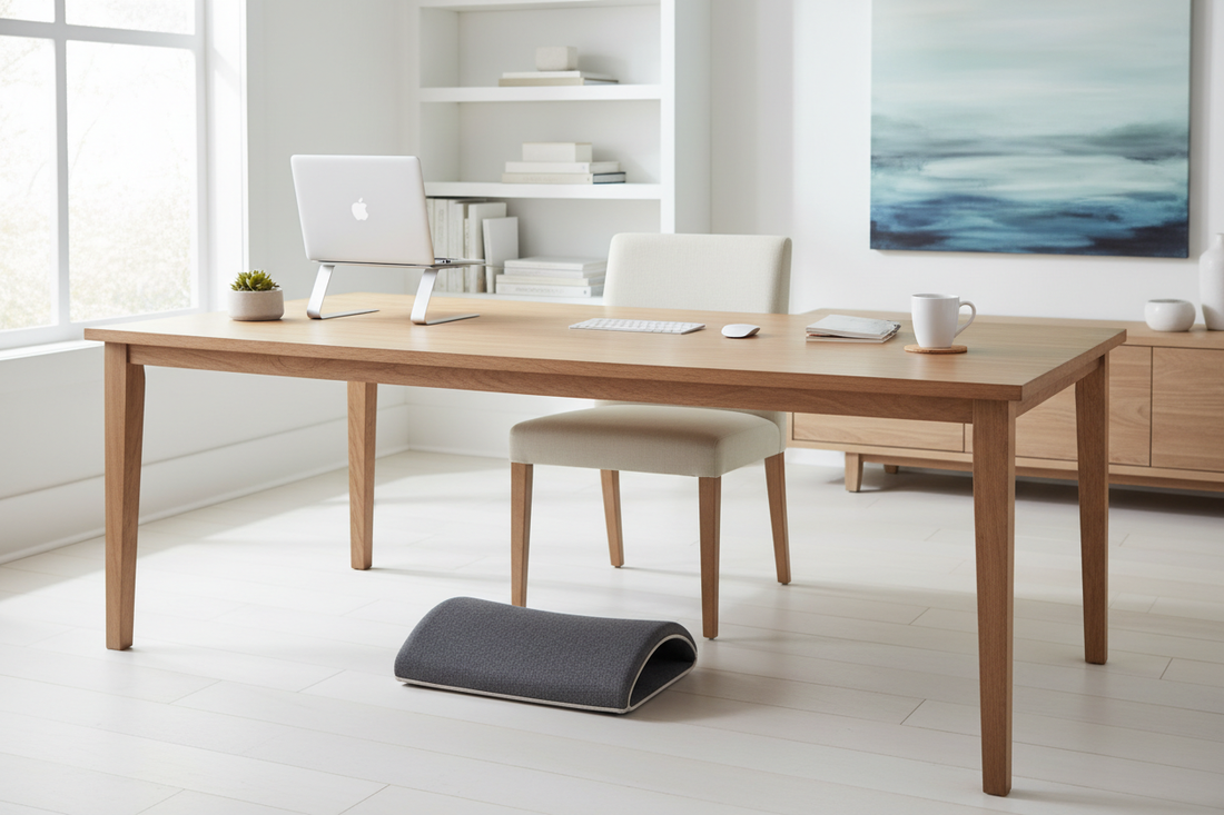 ergonomic office footrest promoting better circulation