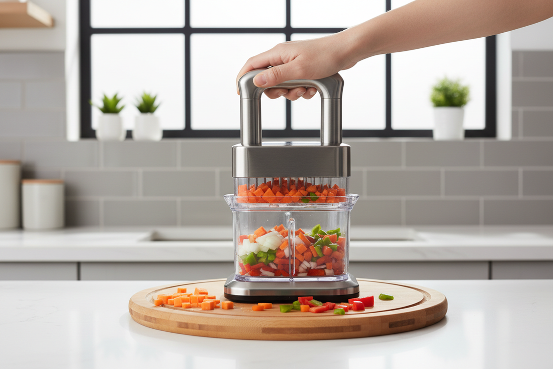 Manual Food Chopper Pull String – Efficient Kitchen Vegetable Chopper - Omnibaya