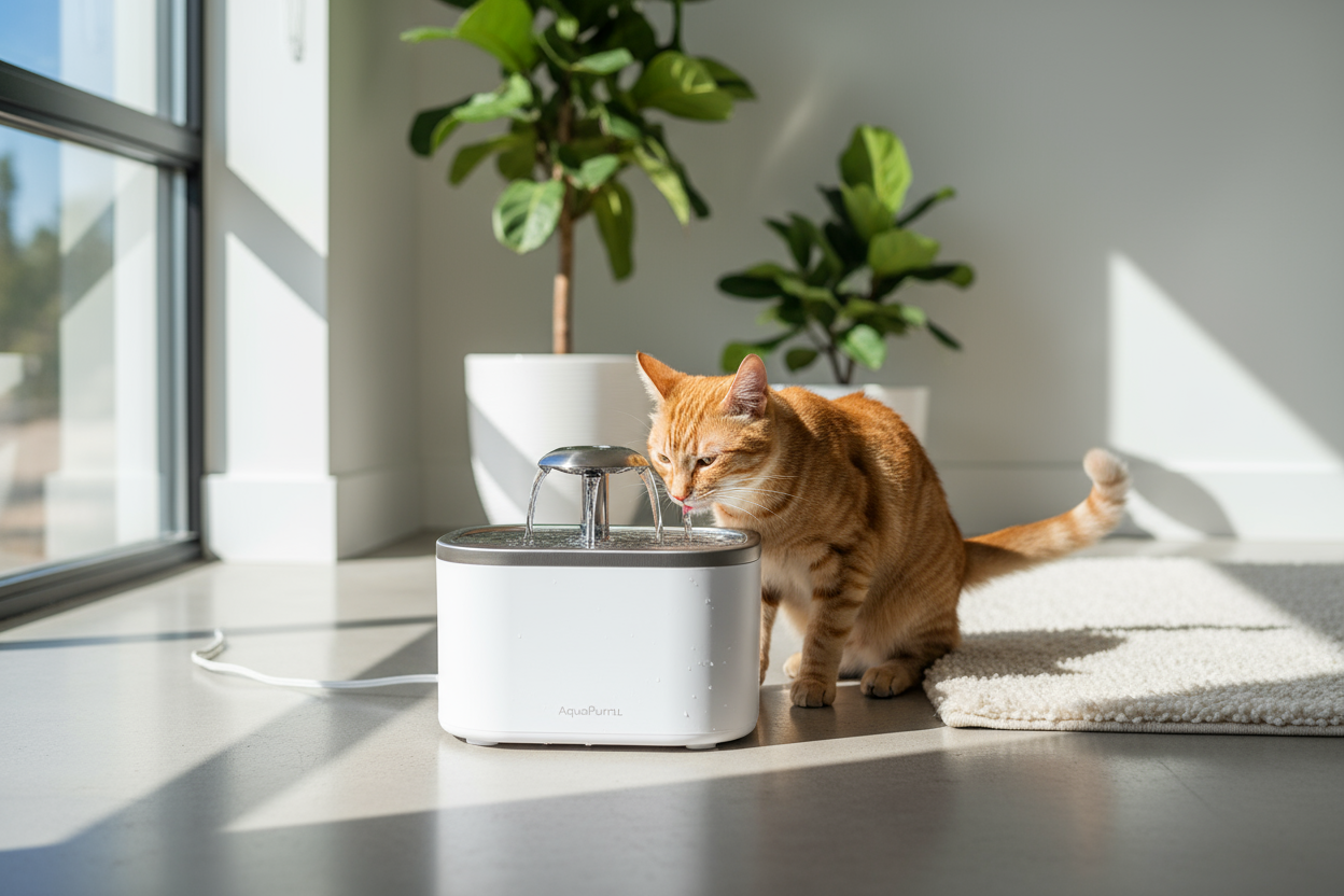 Best Cat & Dog Water Fountain 2025 – Large 3L Ultra-Quiet Hydration System with Activated Carbon Filter - Omnibaya