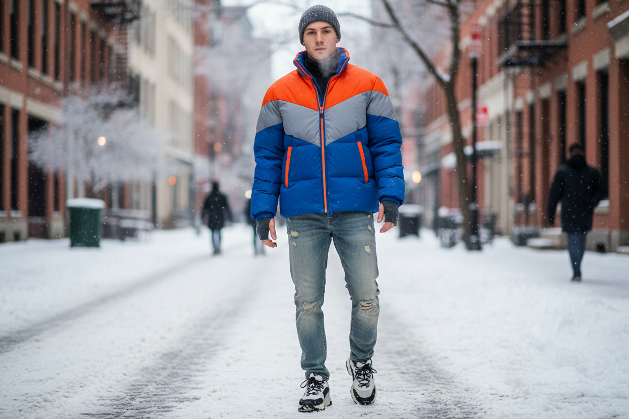 How to Style a Mens Puffer Jacket for Winter Streetwear - Omnibaya