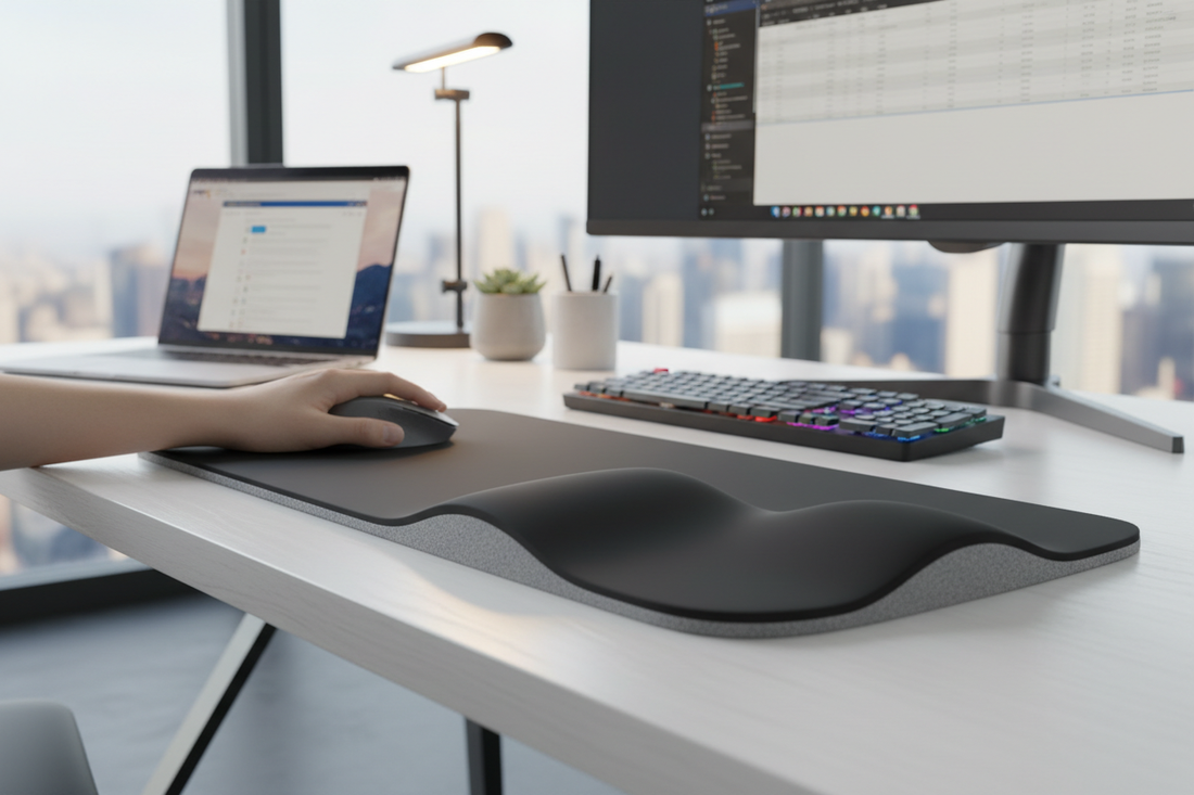 Improve Comfort and Posture with an Ergonomic Wrist Support Mouse Pad - Omnibaya