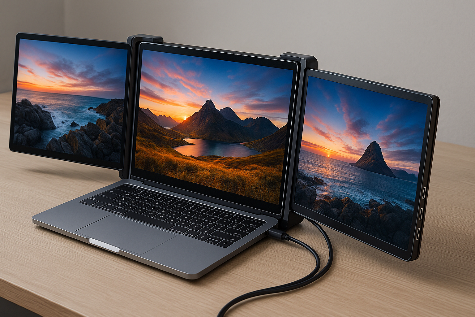 Best Triple Portable Monitor for Work, Study & Play