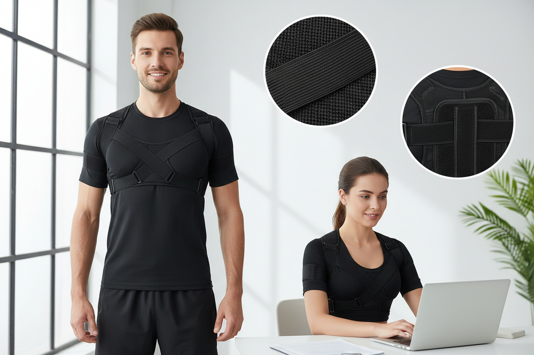 Best Shoulder Posture Corrector – Adjustable Back and Neck Support - Omnibaya