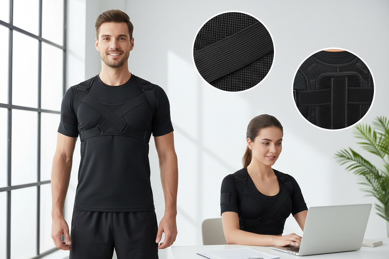 Best Shoulder Posture Corrector – Adjustable Back and Neck Support - Omnibaya