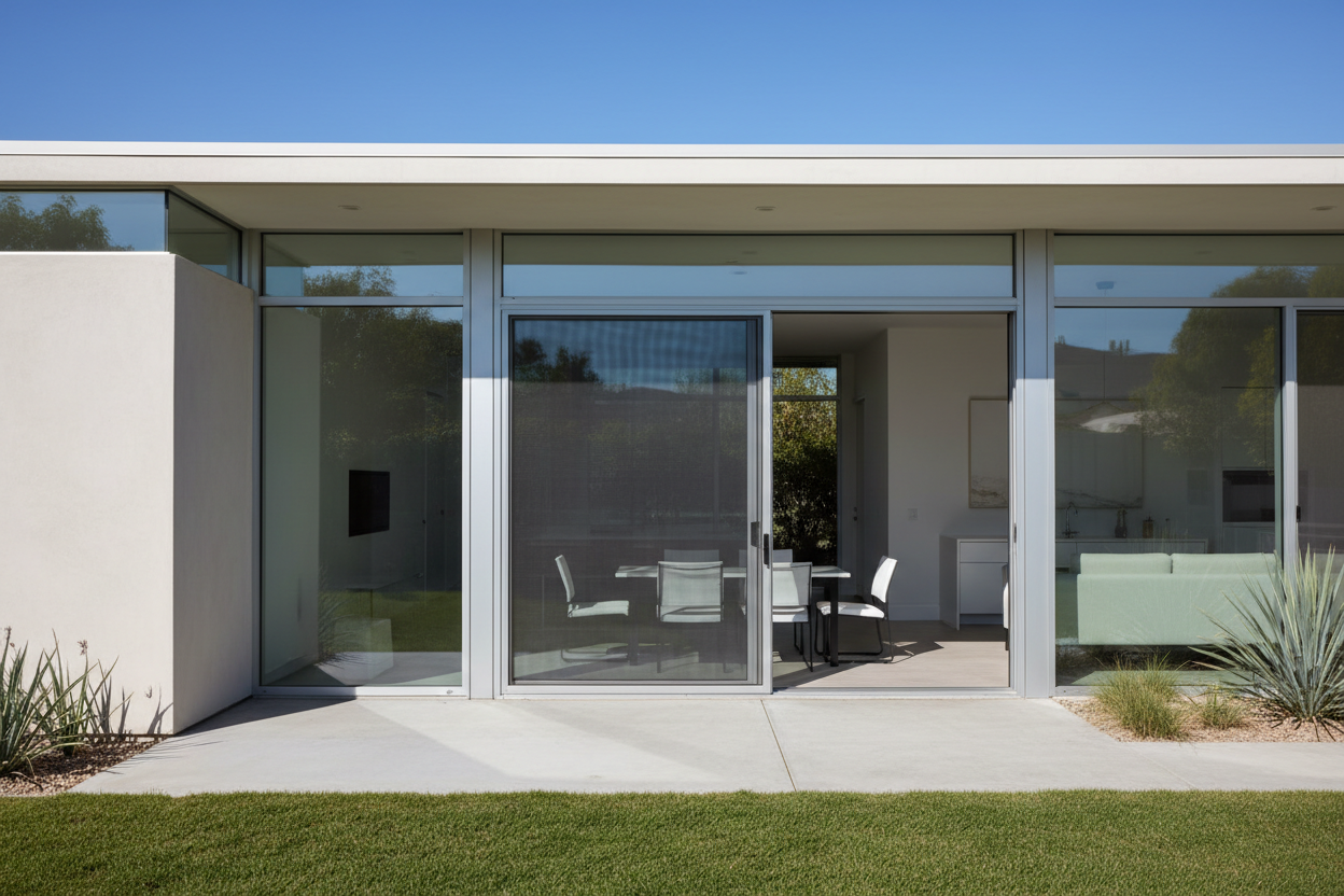 sliding screen door installation detail