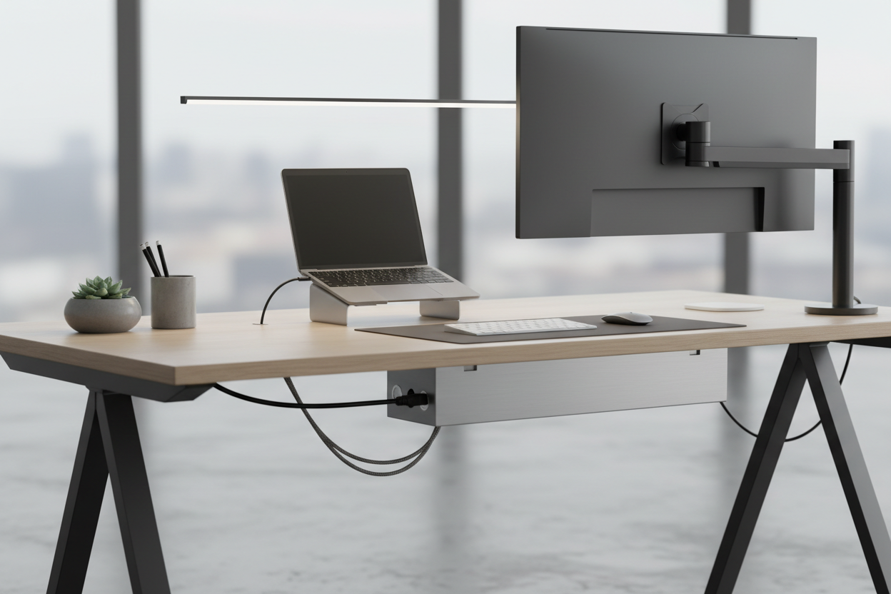 meeting room desk cable management