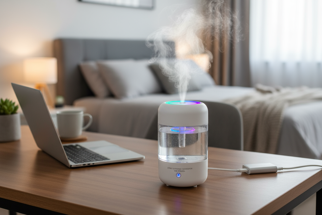 Ultrasonic Humidifiers with LED Night Light – Improve Air Quality and Relaxation - Omnibaya