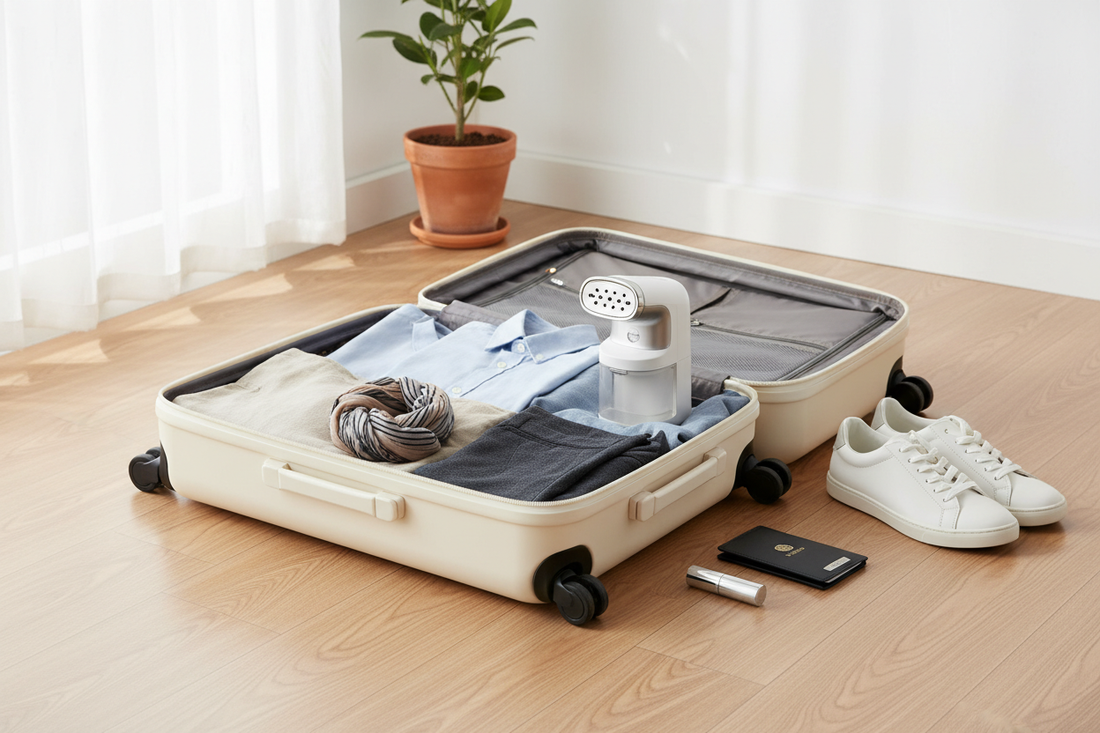 Best Travel Clothes Steamer 2025 – 2-in-1 Mini Steam Iron for Travelers - Omnibaya