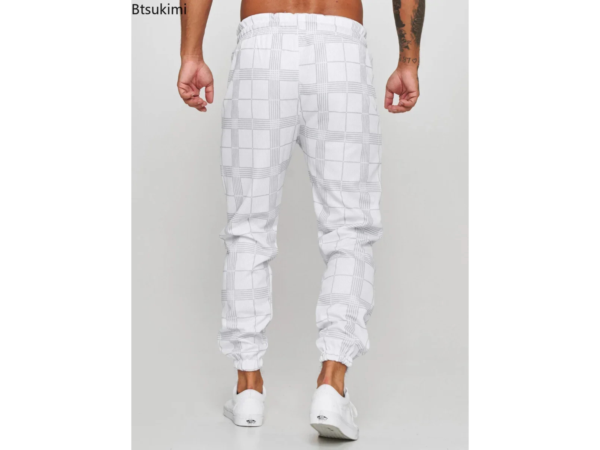 2025 Men's Cargo Jogger Pants – Stylish Plaid Sweatpants for Fitness, Streetwear & Gym omnibaya