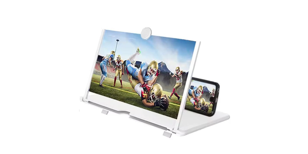 12 Inch 3D HD Mobile Phone Screen Amplifier with Foldable Stand Holder – Best Cell Phone Screen Magnifier omnibaya