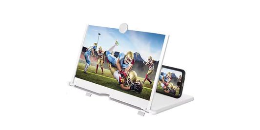 12 Inch 3D HD Mobile Phone Screen Amplifier with Foldable Stand Holder – Best Cell Phone Screen Magnifier omnibaya