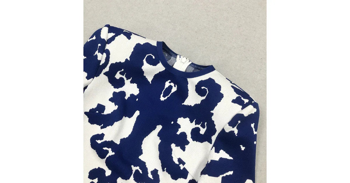 2025 Summer Vintage Jacquard Bandage Long Dress – Elegant Casual & Daily Wear - Omnibaya