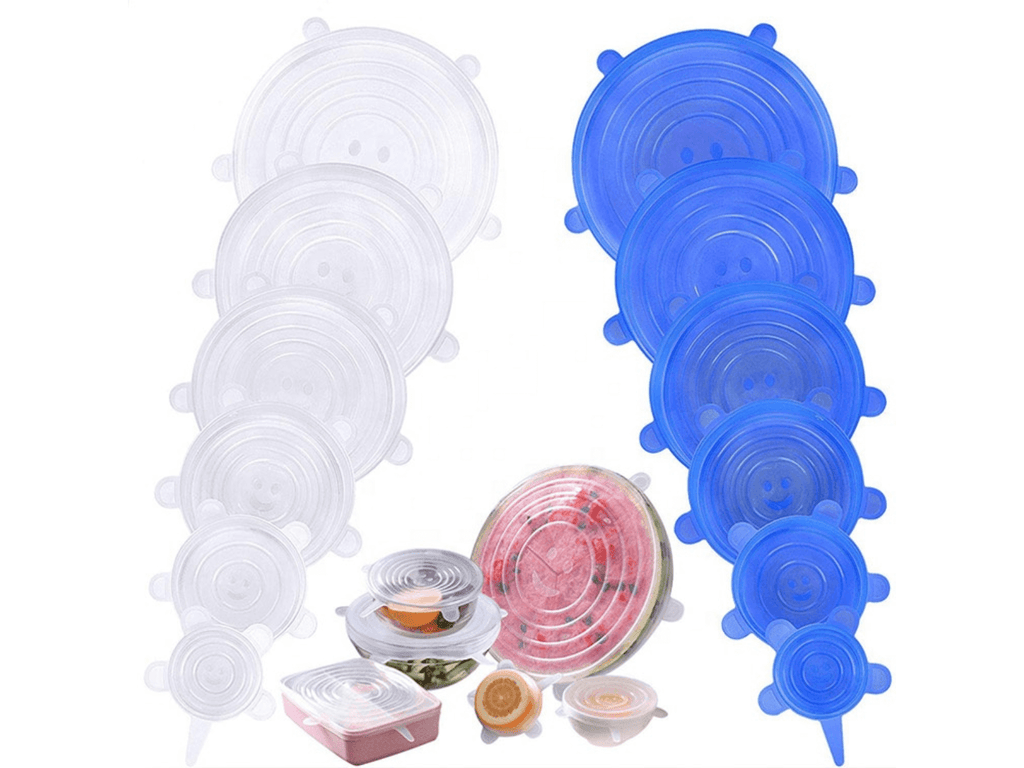 Hot Selling 6-Pack Reusable Silicone Stretch Lids | Stretch Covers for Food Bowls & Containers | Airtight, Eco-Friendly Kitchen Gadgets Omnibaya