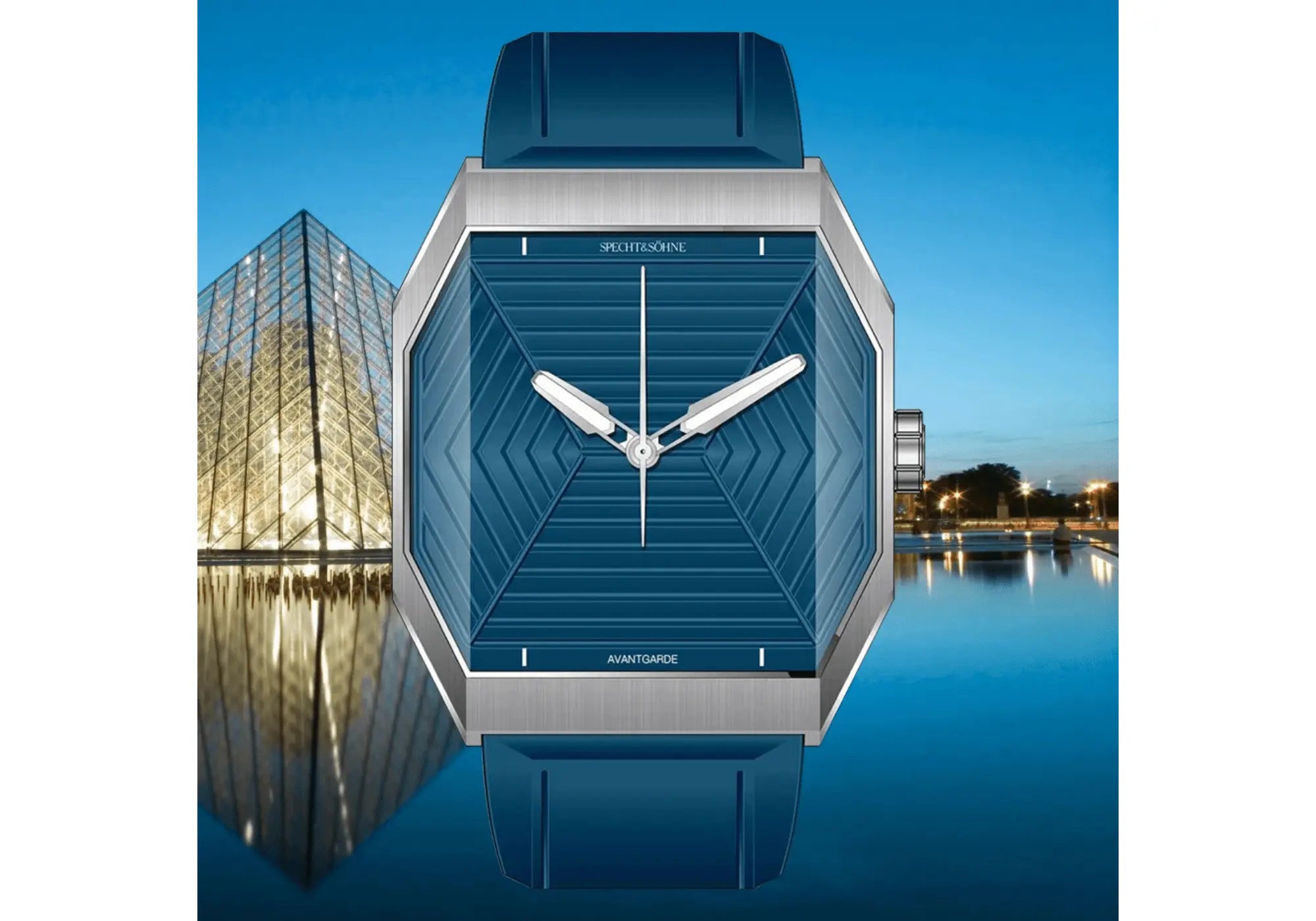 🔥 Specht & Söhne SP0026 Review – Best Sports Luxury Watch Under $500 in 2025 with blue rubber strap, hexagonal stainless steel case, and luminous hands. Stylish men's waterproof sport wristwatch ideal for modern active lifestyles.