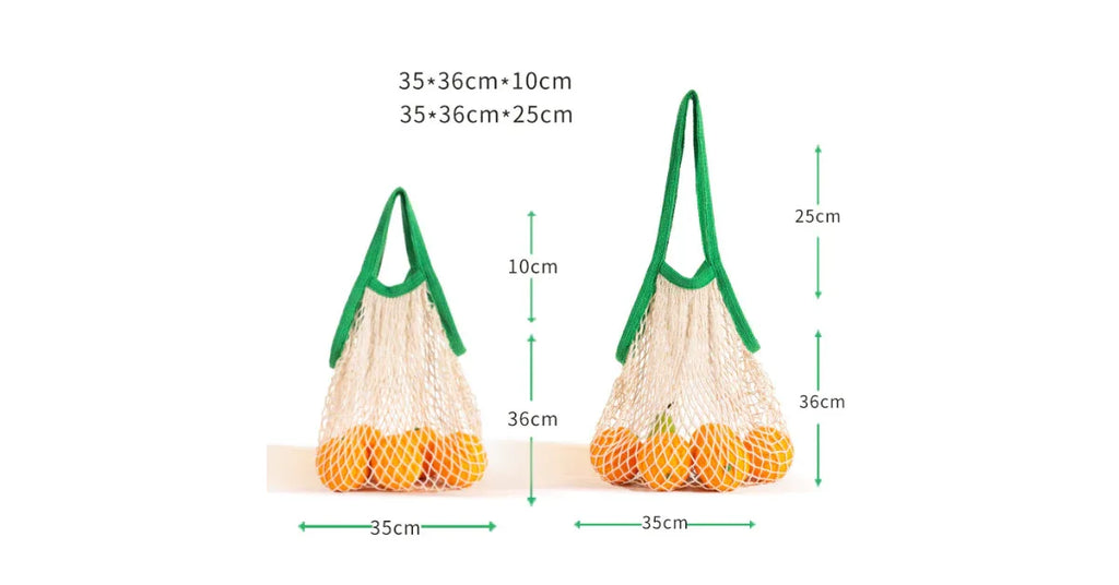 Reusable Produce Bags Set – Eco Friendly Mesh Grocery Bags for Fruit & Vegetables - Omnibaya