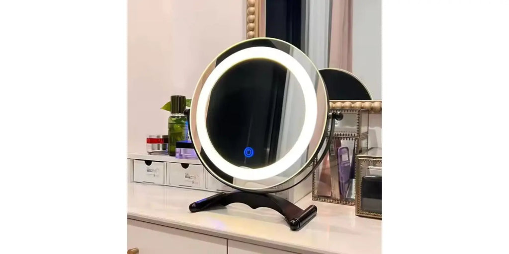Bathroom LED Mirror – LED Makeup Mirror with Light for Vanity & Travel omnibaya