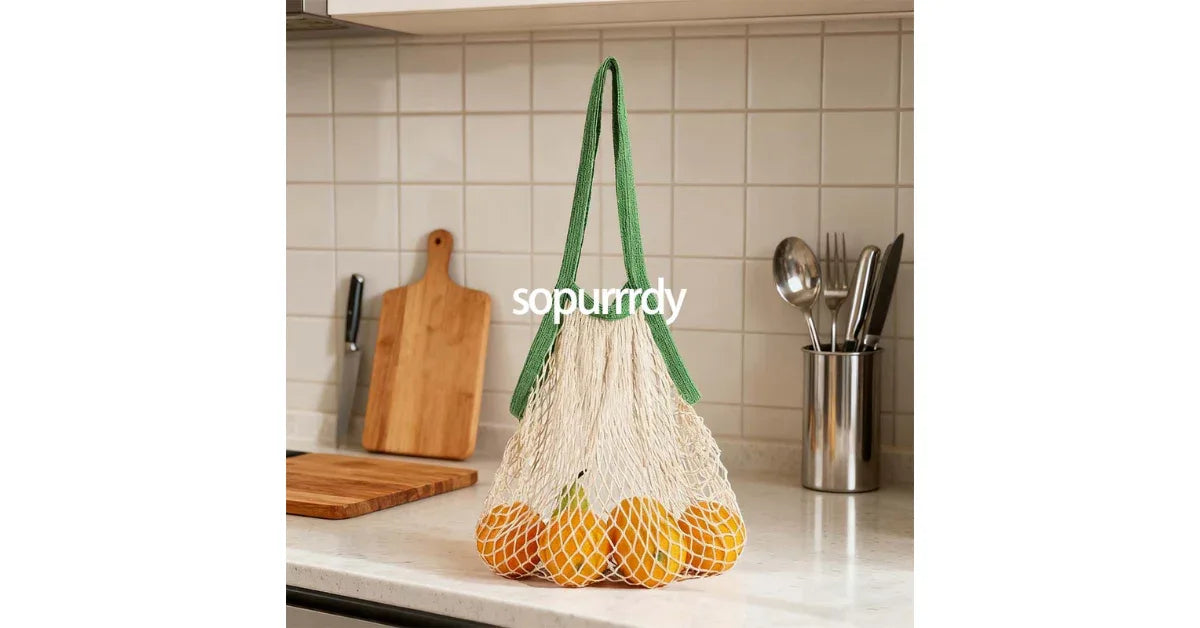 Reusable Produce Bags Set – Eco Friendly Mesh Grocery Bags for Fruit & Vegetables - Omnibaya