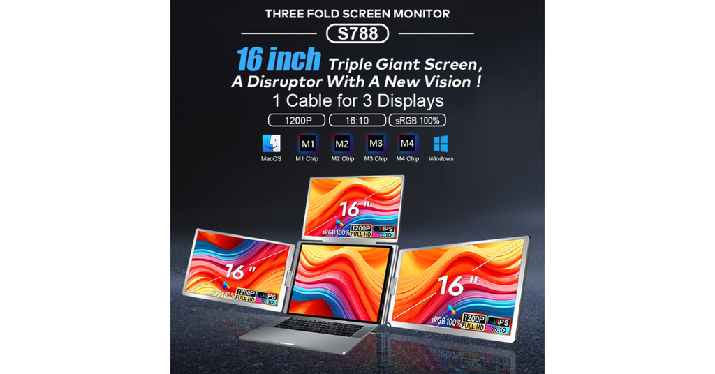 2025 Best Portable Triple Monitor for Laptop Omnibaya