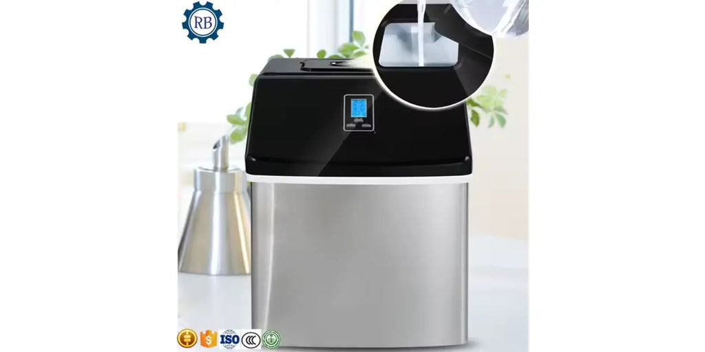🧊 Portable Ice Maker – Mini Countertop Ice Block Machine for Home & Camping omnibaya