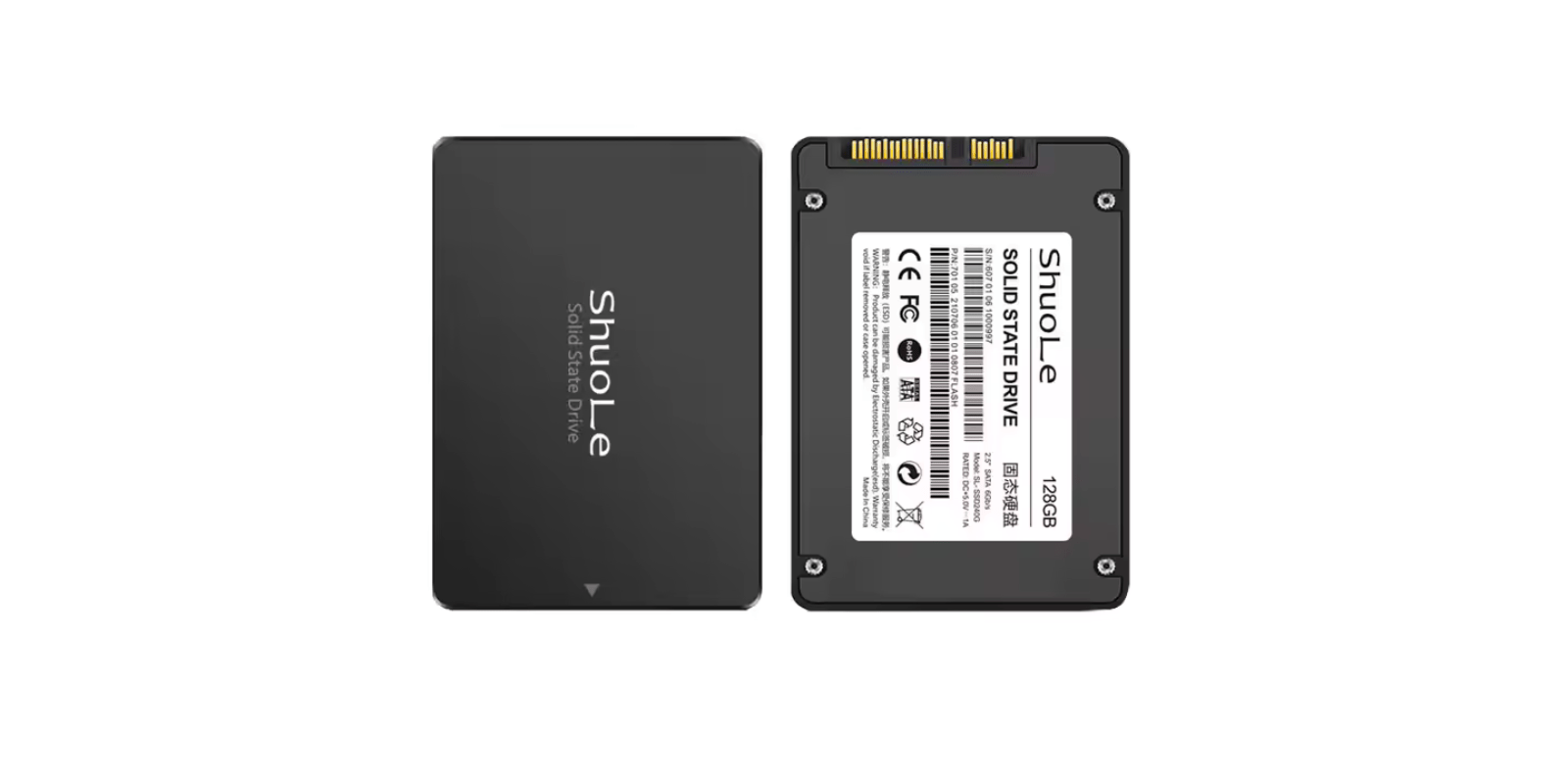 ShuoLe 2.5 Inch SATA3 SSD 128GB Internal Laptop Hard Drive – High-Speed Solid State Disk for Laptop & Desktop omnibaya