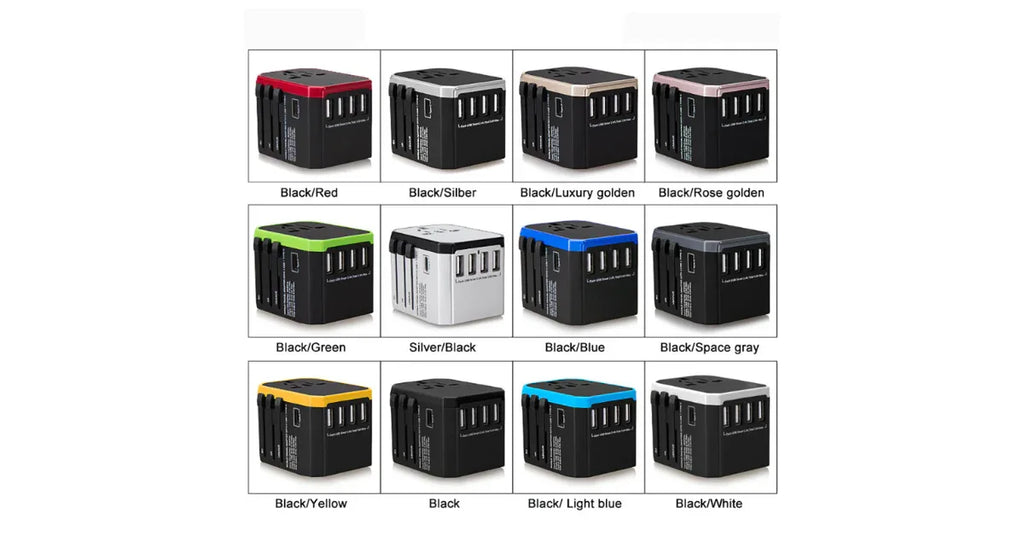 Universal Travel Adapter with USB-C | All-in-One Worldwide Plug 2025 - Omnibaya