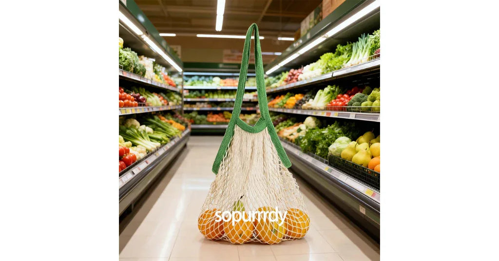 Reusable Produce Bags Set – Eco Friendly Mesh Grocery Bags for Fruit & Vegetables - Omnibaya