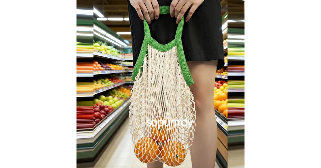 Reusable Produce Bags Set – Eco Friendly Mesh Grocery Bags for Fruit & Vegetables - Omnibaya