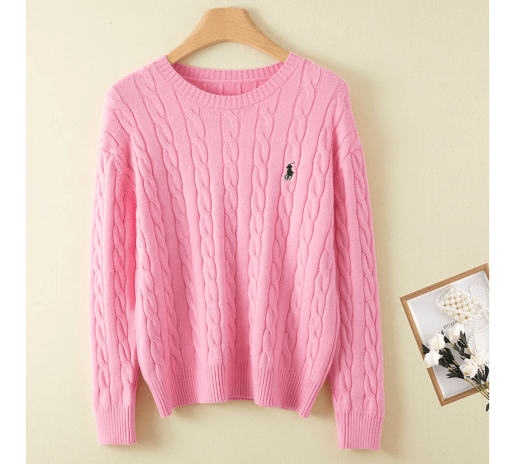 Luxury Embroidered Cashmere Sweater for Women & Men – Soft Knitted Winter Pullover - Omnibaya