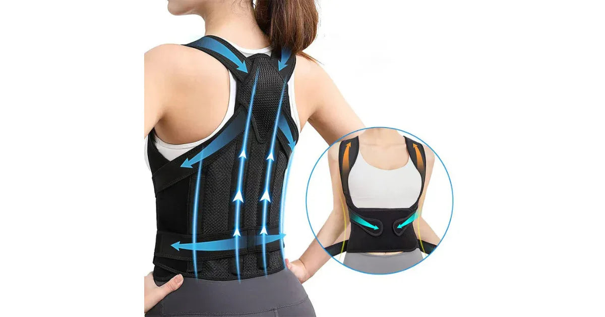 Professional Upper Back Posture Corrector – Pain Relief Brace - Omnibaya