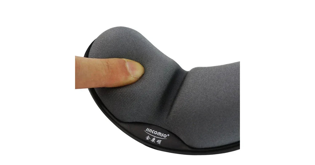 Anti-Skid Memory Foam Mouse Pad – Ergonomic Wrist Support for Office & Gaming - Omnibaya