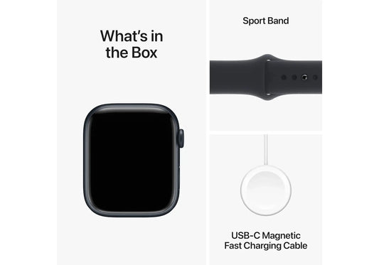 100% Original Apple Watch Series 9 45mm GPS – Waterproof Smartwatch with OLED Display, Sport Band & Fitness Tracker 2025 omnibaya