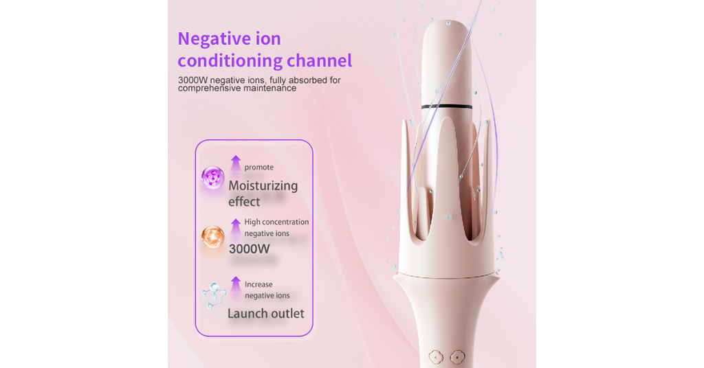 4-in-1 automatic hair curler with ceramic coating