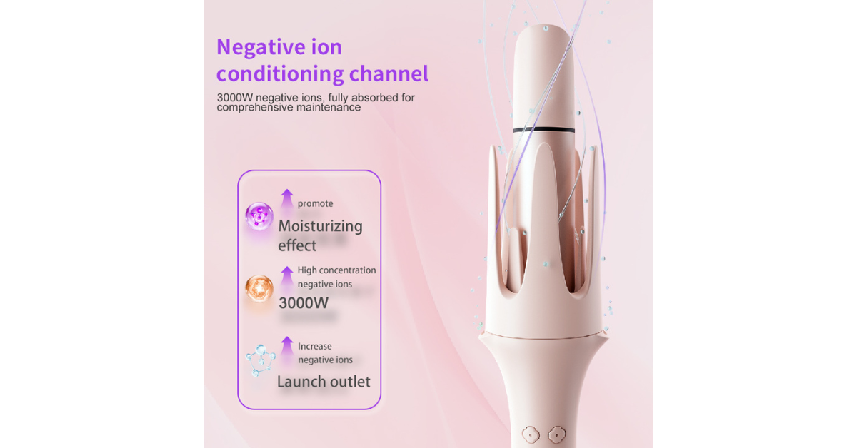 4-in-1 automatic hair curler with ceramic coating