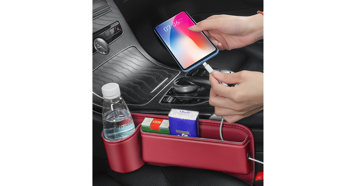 car gap seat filler close-up