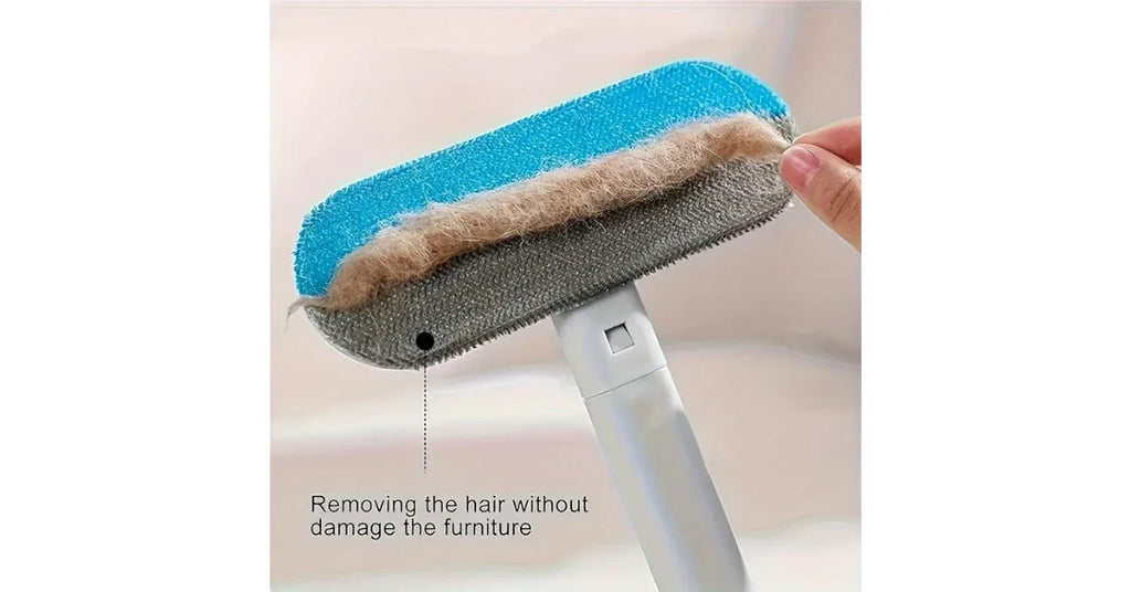 Reusable Pet Hair Remover Brush for Dogs & Cats – Furniture, Carpet & Car Fur Removal Tool - Omnibaya