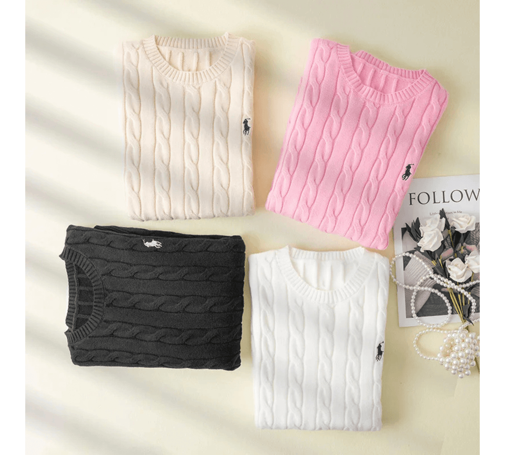 Luxury Embroidered Cashmere Sweater for Women & Men – Soft Knitted Winter Pullover - Omnibaya