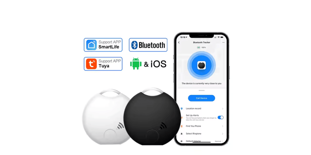 RSH Tuya Smart Bluetooth Key Finder – Mini GPS Tracker for Keys, Wallet, Bag, Pets & Kids – Wireless RF Locator Compatible with iOS & Android omnibaya