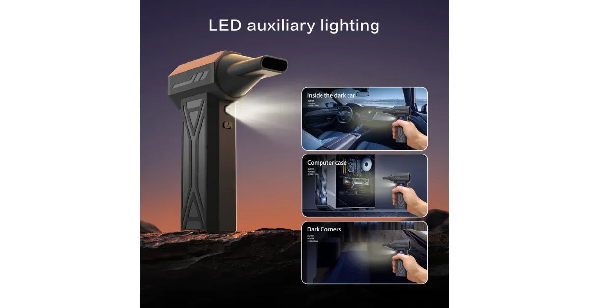 2 in 1 Car Vacuum Cleaner – High Suction Portable Wireless Turbo Cleaner - Omnibaya