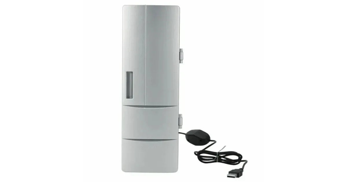 Mini Car Refrigerator USB Fridge Cooler Warmer – Portable & Compact - Omnibaya