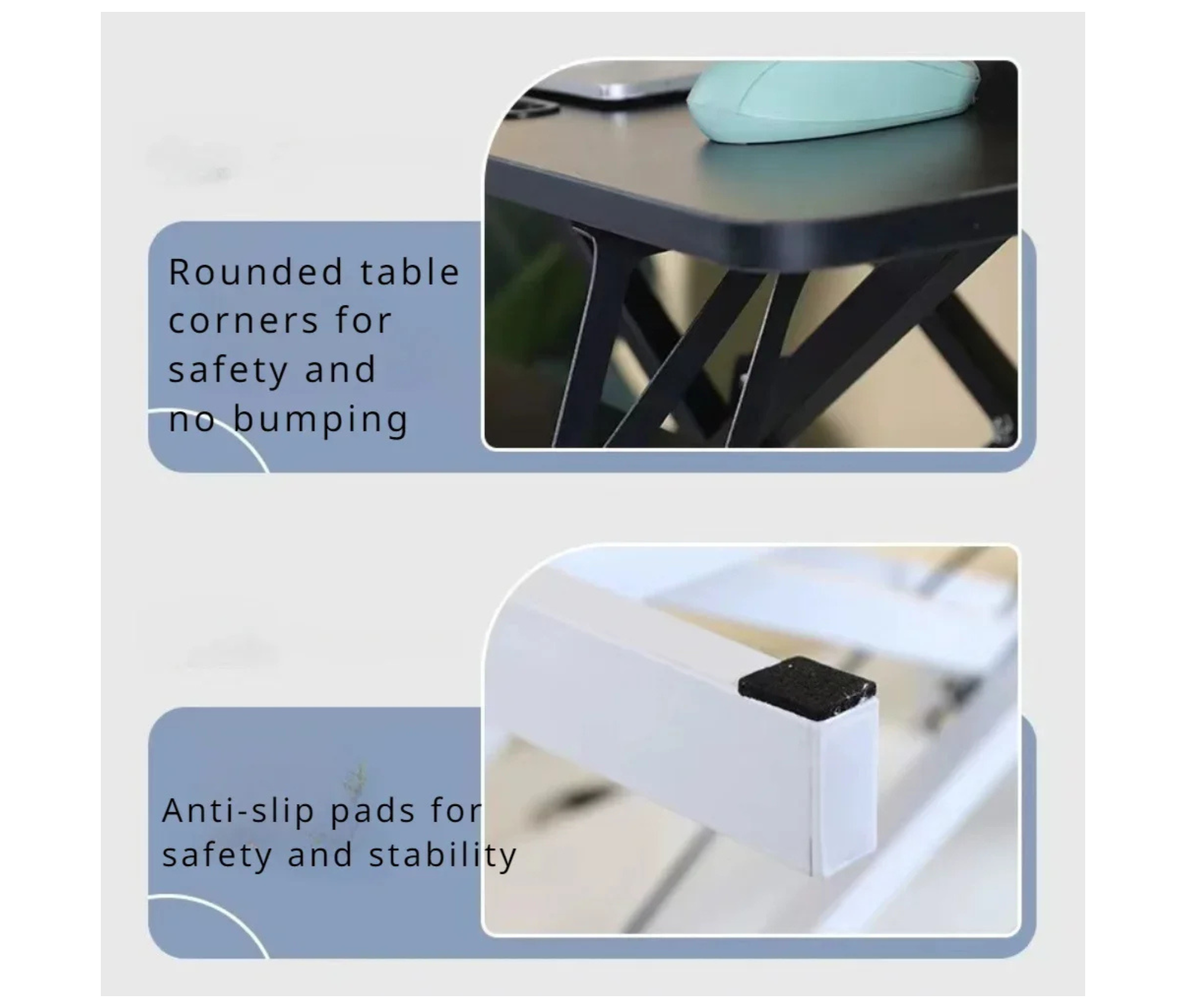 Ultra-Slim Standing Desk Converter – Compact Sit Stand Desk Riser for Laptop & Monitor - Omnibaya