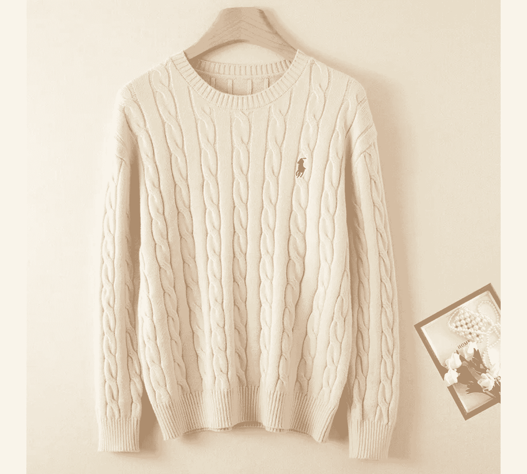 Luxury Embroidered Cashmere Sweater for Women & Men – Soft Knitted Winter Pullover - Omnibaya