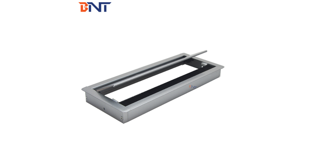 desk cable box with flip lid cover