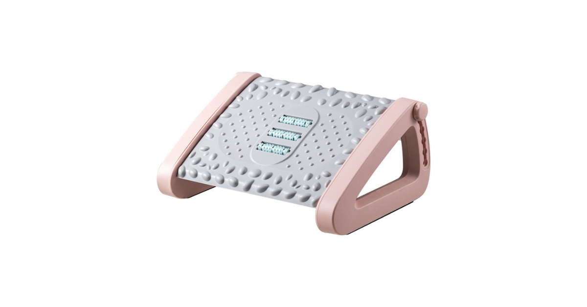 black foot stool for desk and home use