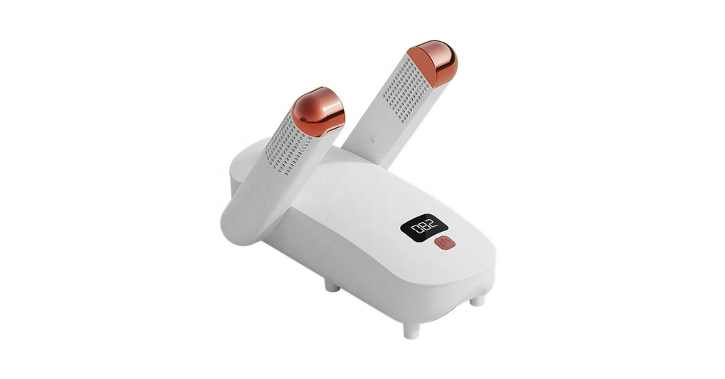 electric shoe dryer drying sneakers