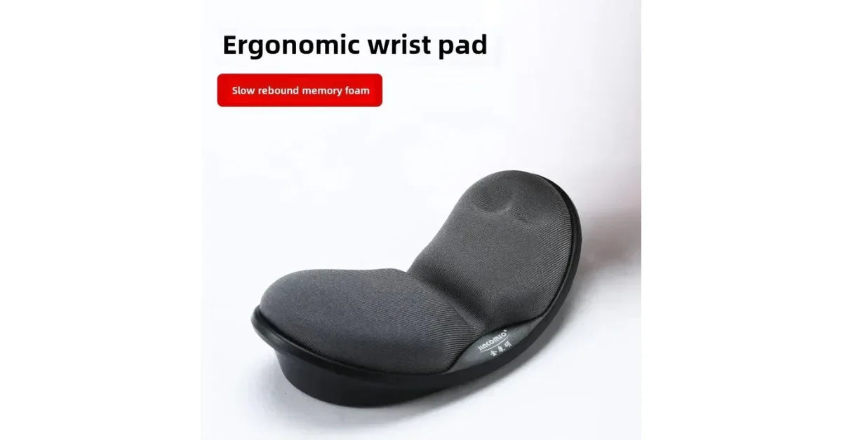 Anti-Skid Memory Foam Mouse Pad – Ergonomic Wrist Support for Office & Gaming - Omnibaya