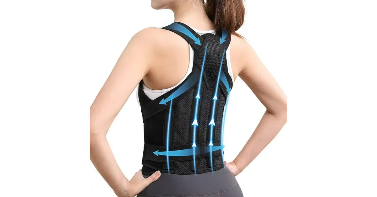 Professional Upper Back Posture Corrector – Pain Relief Brace - Omnibaya