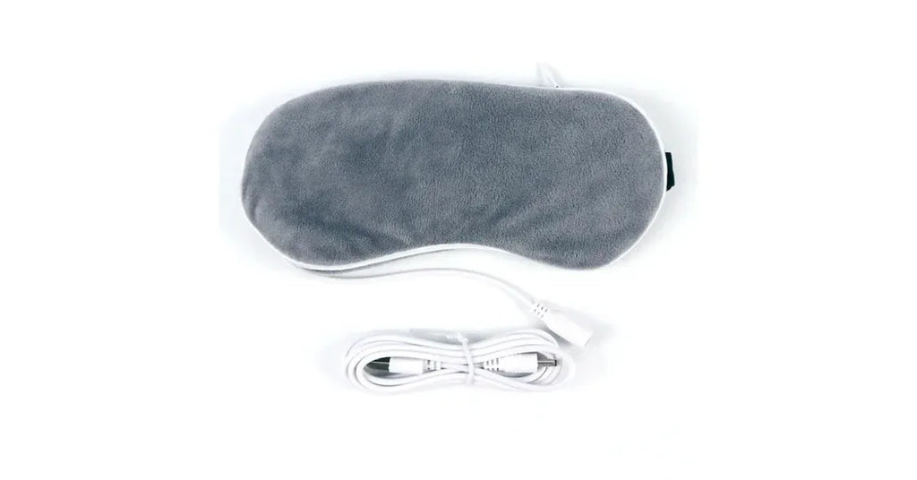 USB Heating Steam Eye Mask – Heated Sleep Eye Mask for Dry Eyes, Migraine Relief, Fatigue Relief & Relaxation Therapy - Omnibaya